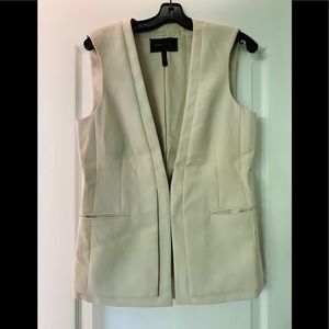 BCBG MAXAZRIA creamy taupe colored vest